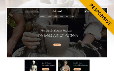 Reszponzív Artcrowd - Art Gallery Store PrestaShop sablon 107873
