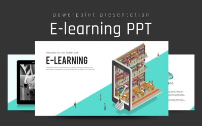 Шаблон электронного обучения PPT PowerPoint