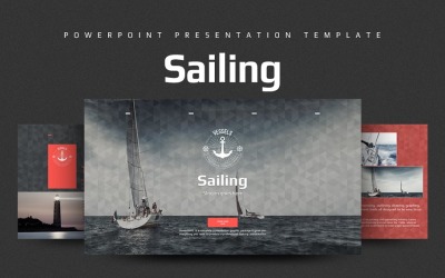 Шаблон PowerPoint Парусный спорт