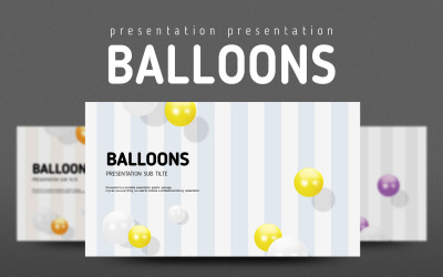 Születésnapi party PowerPoint sablon