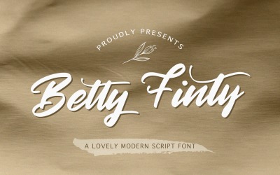 Betty Finty - Moderne Kursivschrift