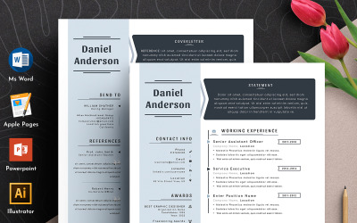 Clean &amp;amp; Creative Editable Cv Resume Template Word Apple Pages