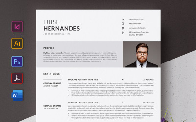 Czysty szablon CV CV