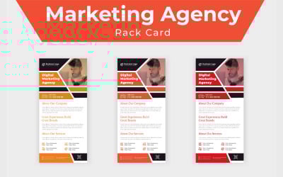 Latest Creative Marketing Agency Rack Card or dl Flyer