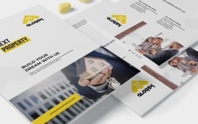 Profil d&amp;#39;entreprise de l&amp;#39;agence immobilière - Modèle d&amp;#39;identité d&amp;#39;entreprise