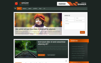 Atomizer uniwersalny szablon Joomla