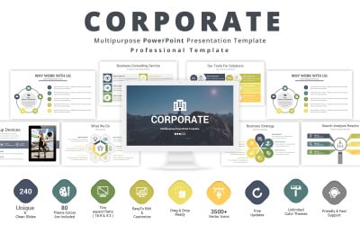 Бізнес корпоративний шаблон PowerPoint