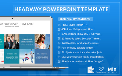 "Headway" Premium PowerPoint Template №108066