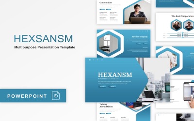 Hexsansm – багатоцільовий шаблон PowerPoint