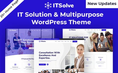 IT-Solve - IT &amp;amp; Business Corporate Elementor WordPress Theme.