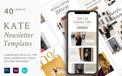 Kate - Элементы пользовательского интерфейса шаблонов информационных бюллетеней