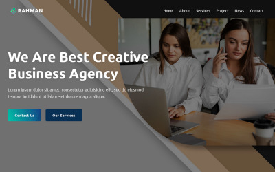 Rahman - Digital Agency Landing Page Template