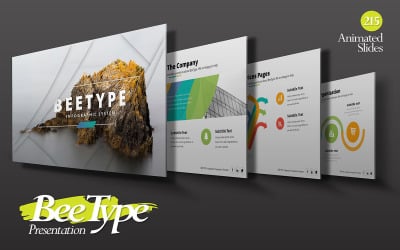 Шаблон презентации PowerPoint для корпоративного бизнеса BeeType