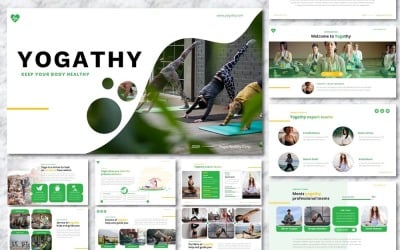 Yogathy-瑜伽演示PowerPoint模板