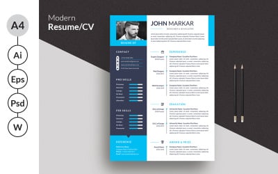 Markar Modern Resume Template