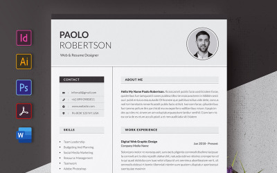Mono CV Premium Resume Template