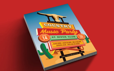 Country Music Event Street Sign - Corporate Identity Template