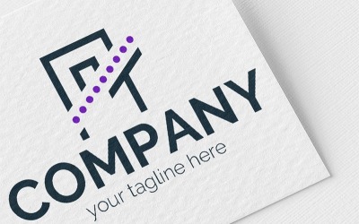 Logo, graphic sign, combines: x-rays + T + P