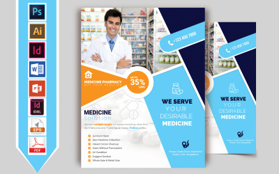 Pharmacy &amp; Medicine Shop Flyer Vol-02 - Corporate Identity Template