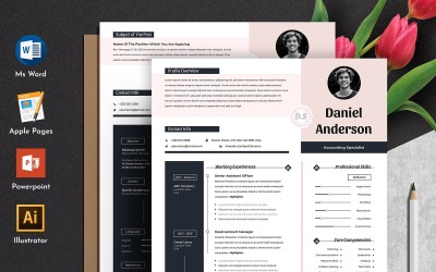 Creative &amp;amp; Modern Editable Cv Resume With Word Apple Pages Format