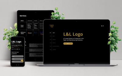 L & L-logotyp Målsidesmall