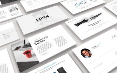 Minimal Görünüm PowerPoint şablonu