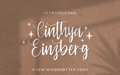 Cinthya Einzberg - Handskrivet typsnitt
