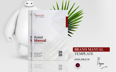 Markenhandbuch Richtlinienbroschüre - Corporate Identity Template
