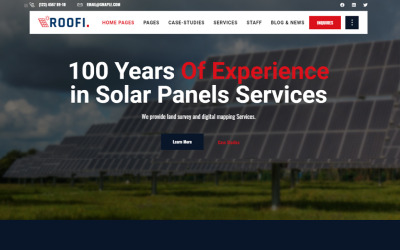 Reszponzív Roofi | Alternative & Renewable Energy WordPress sablon 108499