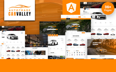 Carvalley | Modèle de site Web angulaire d&amp;#39;annuaire de commerce et d&amp;#39;annonces automobiles