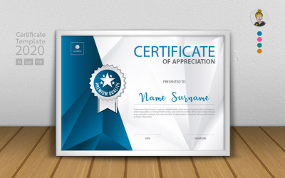 Modern Vector Design Certificate Template