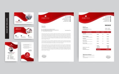 Pulp Branding Stationery - Vorlage für Unternehmensidentität