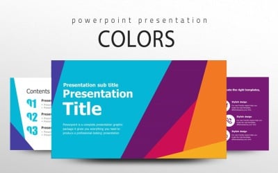 Modèle PowerPoint de couleurs PPT