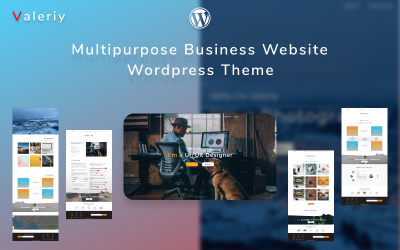 Modello WordPress Responsive #108794 "Valeriy | Multipurpose Business"