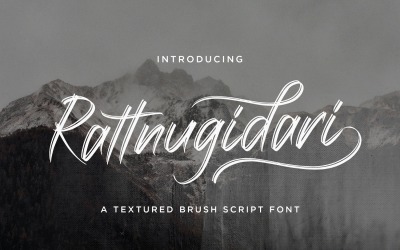 Rattnugidari - Brush Cursive Font