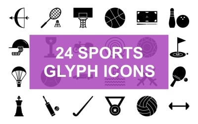 Спортивні гліфи чорний значок Установка