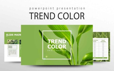 Trend Renk PowerPoint şablonu