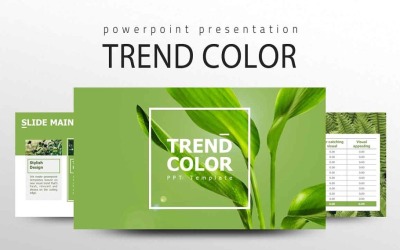 Trendfärg PowerPoint-mall