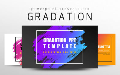 Gradation PPT PowerPoint template