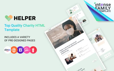 Helper - шаблон сайта благотворительной организации