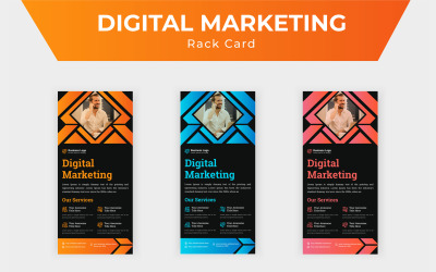 Marketing tanácsadó ügynökség promóciós szolgáltatásai Rack Card Or Dl Flyer