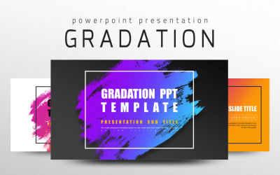 Modello PowerPoint PPT di gradazione
