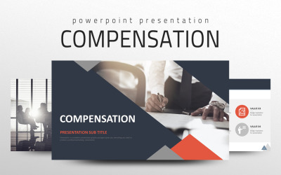 Plantilla de PowerPoint PPT de compensación