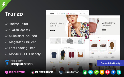 Tema PrestaShop del negozio di accessori di moda Tranzo