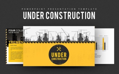 Under konstruktion PowerPoint-mall