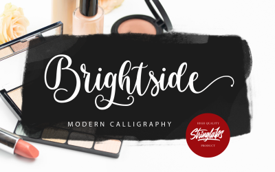 Brightside - шрифт современной каллиграфии