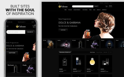 "Calveen - The Perfume Responsive" - адаптивний Shopify шаблон №108976