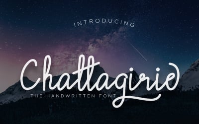 Chatagirie - рукописный шрифт