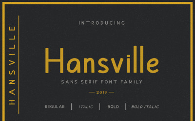 Hansville - Шрифт Sans Family