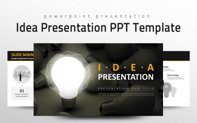 Idea Presentation PPT Template PowerPoint template